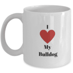 I love my bulldog coffee mug
